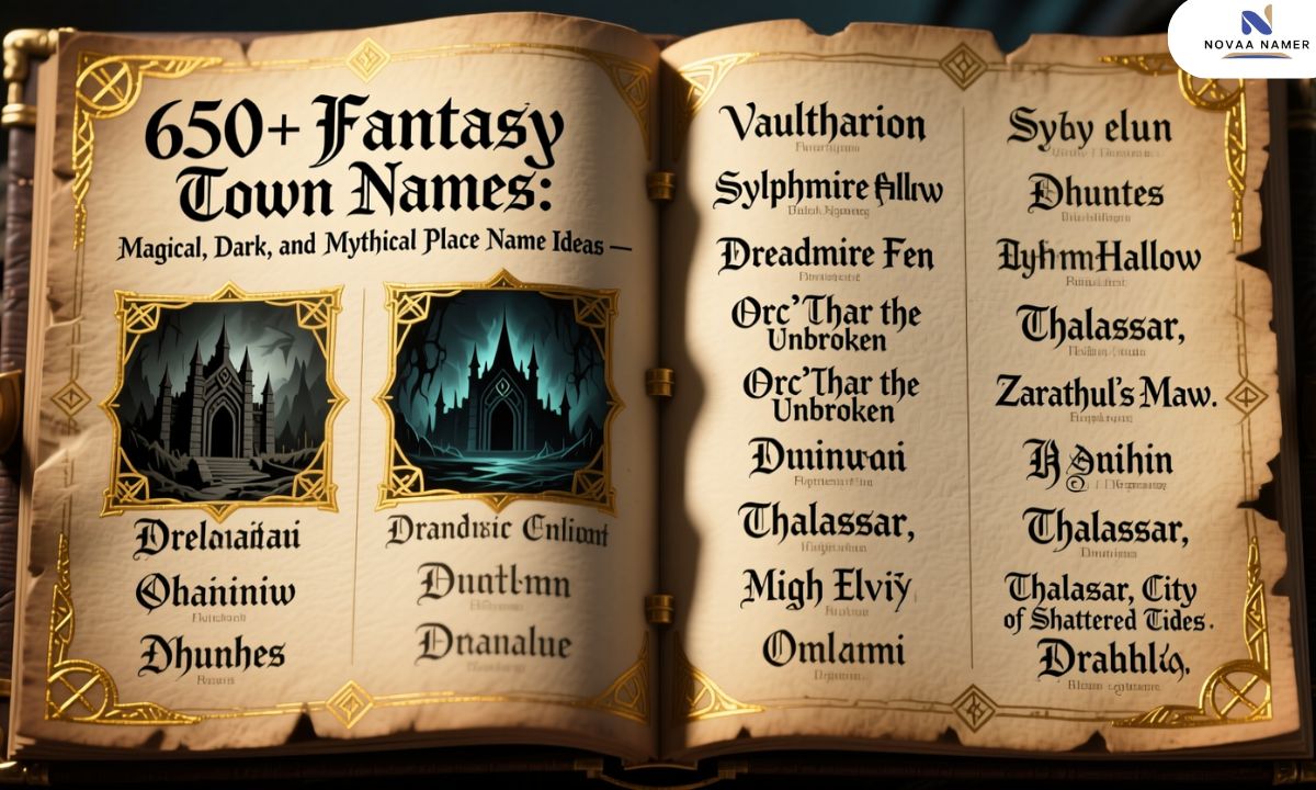650+ Fantasy Town Names: Magical, Dark, and Mythical Place Name Ideas