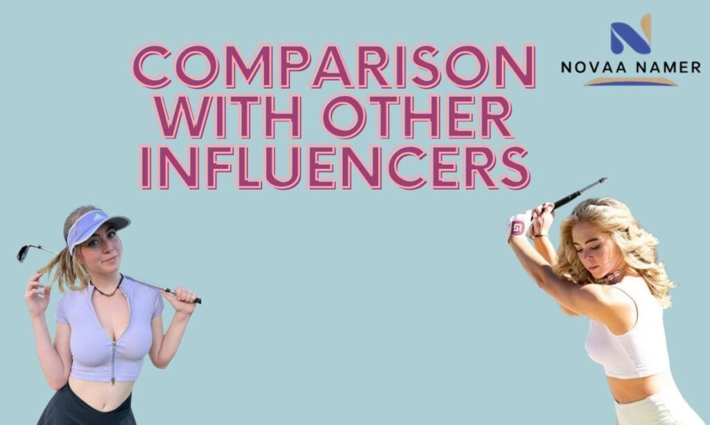 COMPARISON WITH OTHER INFLUENCERS