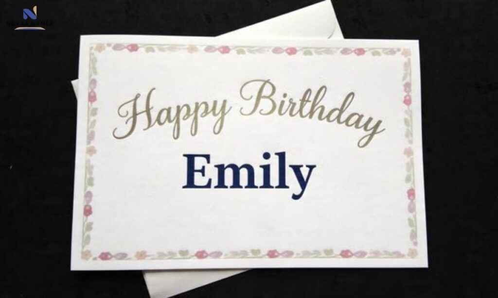 Name on Greeting Card for Birthday